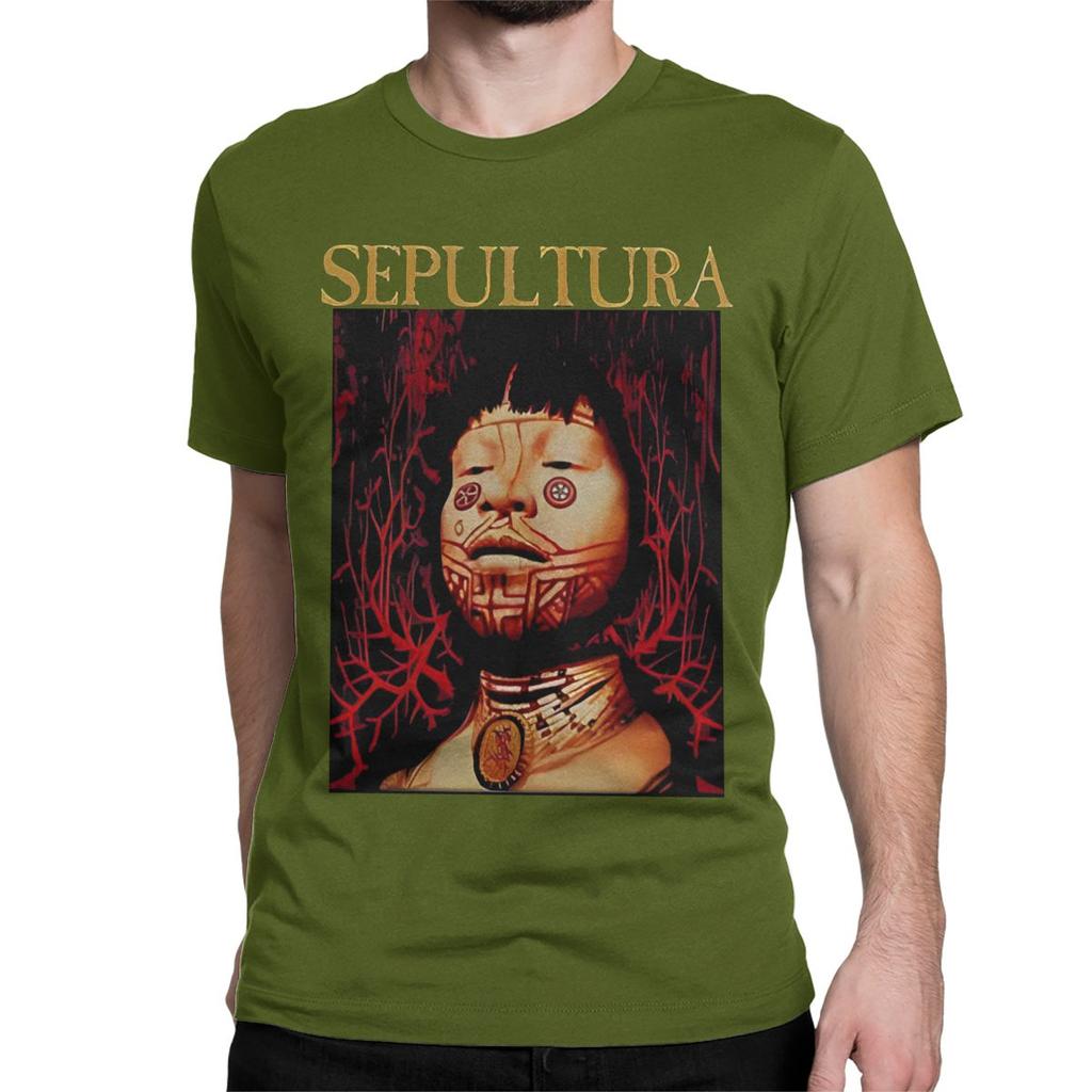 Men Women T-Shirt Sepultura Roots Funny Cotton Tees Short Sleeve Farewell Tour 2024 T Shirts Round Neck Clothing Gift Idea