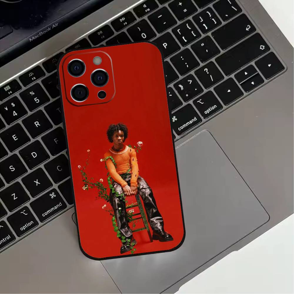 D4vd H-Here With Me  Phone Case For iPhone 17,16,15,14,13,12,11 Plus,Pro Max,XS,Soft Silicone Black Cover
