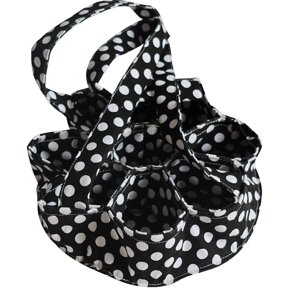 Canvas Portable Egg Collector Egg Bag Fresh Egg Storage Container Egg Basket with 9 Pouches Farms