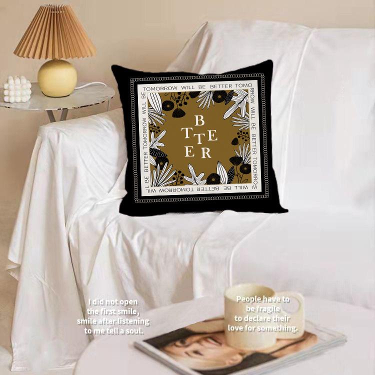 American Retro Art Pillow Case Living Room Sofa Bedroom Backrest Cushion Geometric Art Pillow Home Decoration