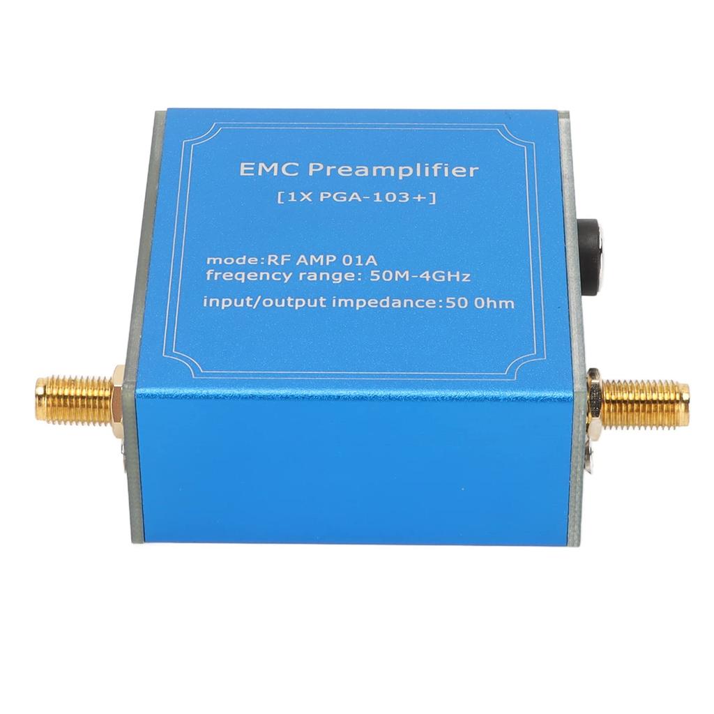 Low Noise Amplifier, 20dB High Gain 50MHz-4GHz Wideband LNA Module, Ultra-Linear Low Noise Monolithic Amplifier for Communication Systems, SMA Female