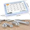 1080pcs Screws Bolts and Nuts Assortment Kit, Metric Machine Screws and Nuts and Flat Washers, M3/M4/M5/M6