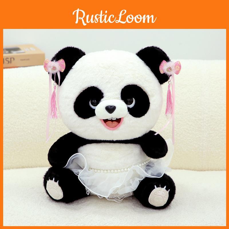 Style Panda Chinese Adorable Plush Toy Children Perfect Birthday Ornament Gift