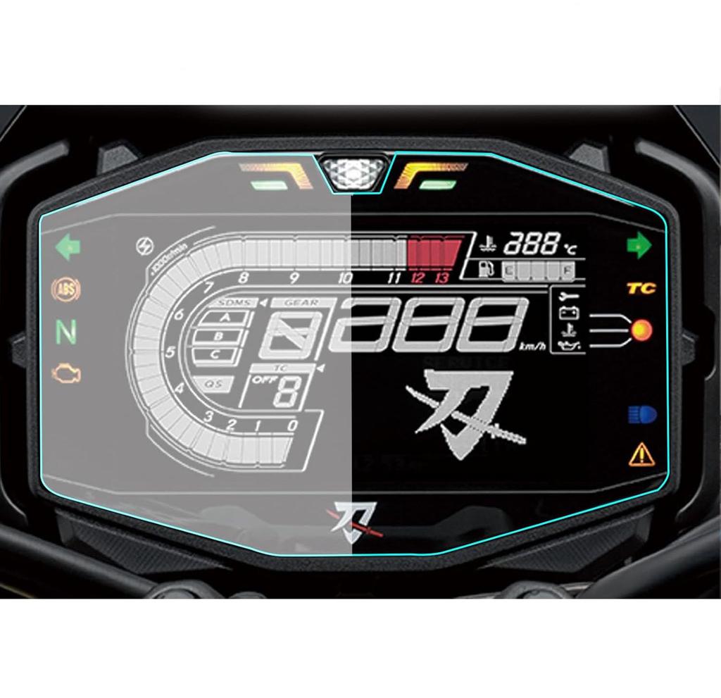Motokano Meter Film, 2 Pack for GSX-S1000 (2021~) KATANA (2019~) Meter Protection Film Meter Protection Film