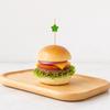 100PCS Disposable Cocktails Picks, Bamboo Long Fruit Label, Cartoon Decor Sharp Tip Skewers, for Burgers Sandwiches Fruits Desserts