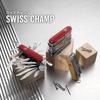 Victorinox SwissChamp Black Multi-Tool with 33 Functions, Pliers, Scissors, and Magnifier Camping Gear