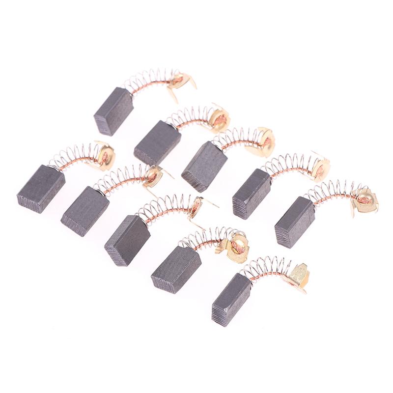 

10 шт. Угольные щетки для угловой шлифмашины 6*10*17 мм Запасные части для двигателей электроинструментов