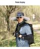 Solar-Powered Wide Brim Sunshade Hat with Lithium Battery Fan for Men