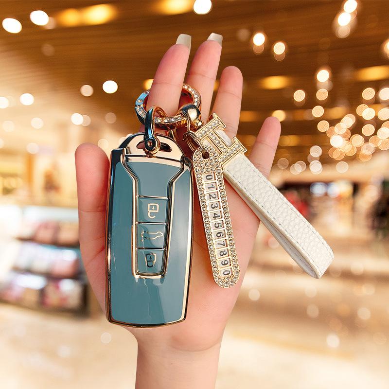 Dedicated To 23 Volkswagen Touareg Car Key Sets 19-23 Touareg Imported Protective Case Simple Buckle for Men and Women