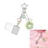 Trendy Star and Flower Beaded Phone Chain Phone Lanyard Charm for Expressing Personal Style and Artistic Creativity