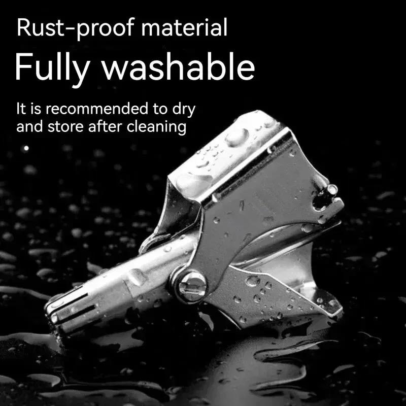 Nose Hair Trimming Men'S Portable Electric Shaver Low Noise Washable Portable Ear Hair Trimmer Cleaning Without Rusting Painless