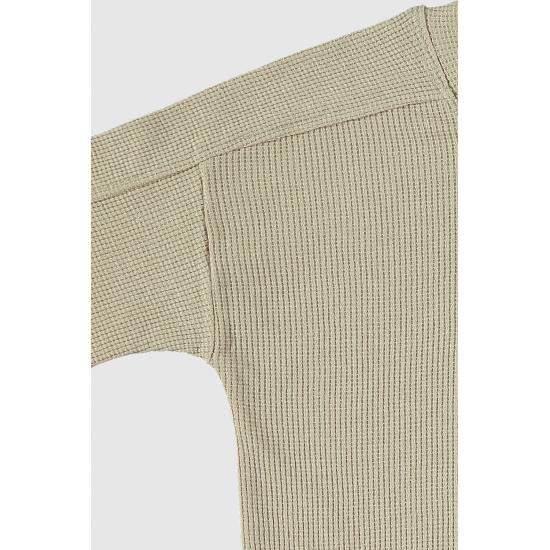 Waffelstrukturierter Shorts-Kinderanzug