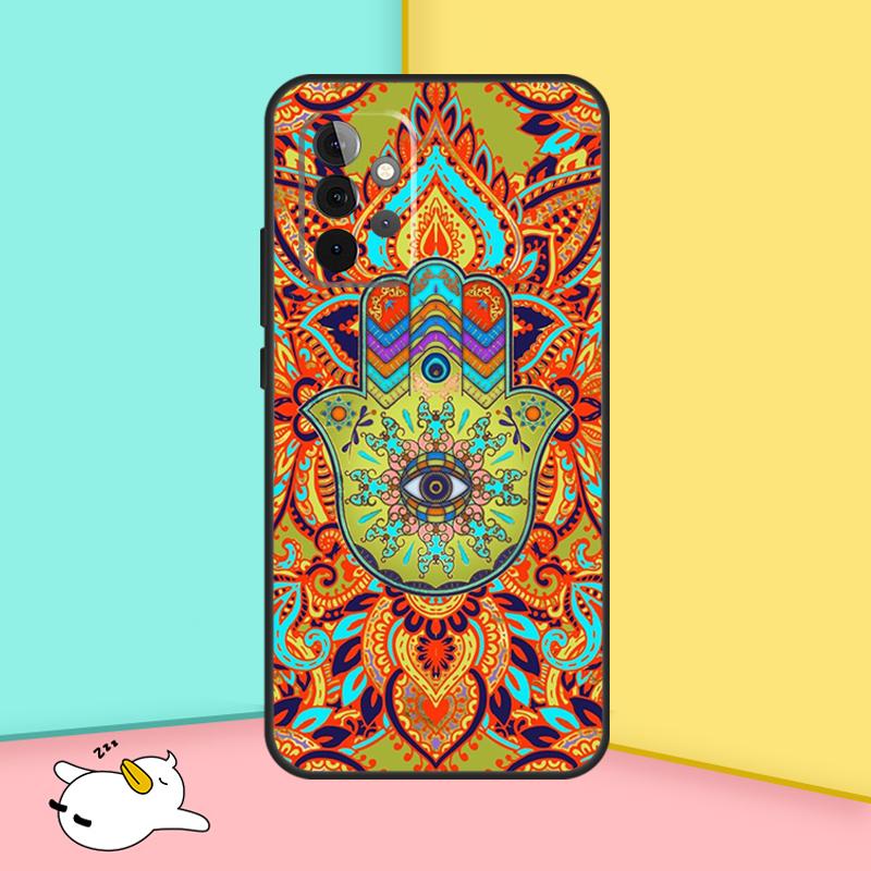 Hamsa Hand of Fatima Phone Case For Samsung Galaxy A15 A25 A35 A55 A53 A33 A13 A52 A32 A12 A51 A71 A14 A34 A54