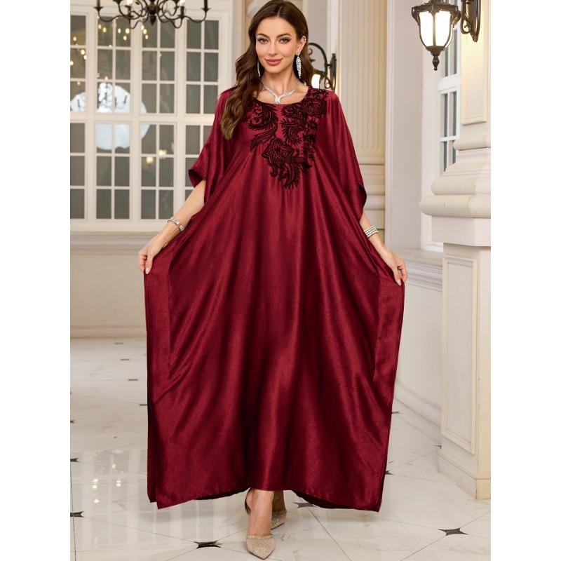 

Женская мода лето весна цветочный узор принт рукава 1/2 квадратный воротник свободная талия повседневные платья Size: One Size