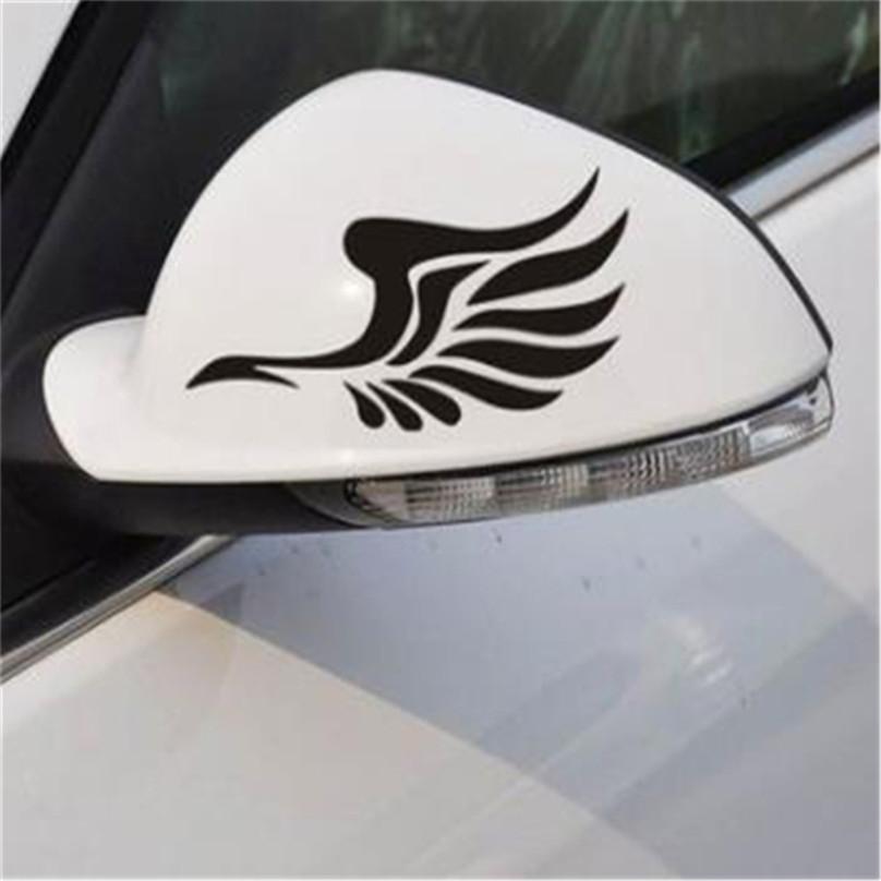 1 Paar Rückspiegel-Flügel-Autoaufkleber, reflektierende Autoaufkleber