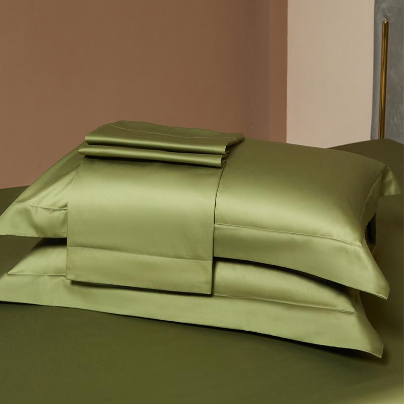 Premium Long-Staple Cotton Pillowcase Set - 100% Pure Cotton, Solid Color, 48x74cm (2-Pack)