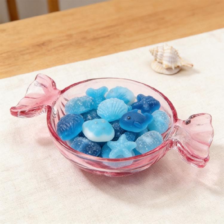Glasses Candy Platter Decorative Serving Tray Christmas Platter Dish Christmas Dinnerware Serving Dessert Plates Gift