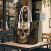 Gothic Skull Print Casual Tote Bag Fashion Daily Carry Shoulder Bag