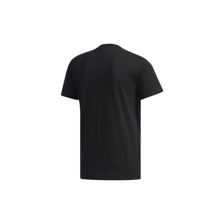 Adidas T Shirts Men's Black Crew Neck Moderate Straight Fit DZ2214