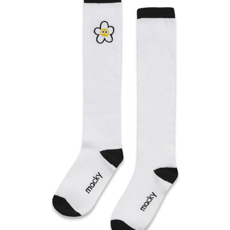 Macky Coloring Daisy Knee Socks