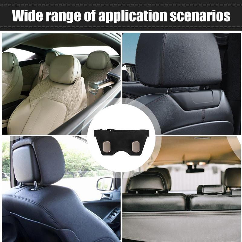 Car Back Seat Headrest Hooks Multi-purpose Handbag Purse Storage Rack Clip Auto Parts Automotive Seat Back Organizers For Car