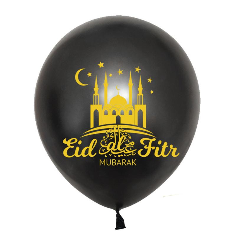 10Pcs Eid Mubarak Latex Balloon Ramadan Kareem Decoration Air Globos Ramadan Mubarak Muslim Islamic Festival Party Supplies 2025