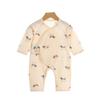 Newborn Baby Cotton Butterfly Romper Pajamas - Summer Thin Monk Suit