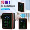 18 IN 1 Air Quality Monitor PM2.5 Detector CO2 CO TVOC HCHO PM10 Temperature Humidity for Home Office Digital Air Quality Tester