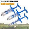 Spruta PVC-Stål 10/30/50ML Djursprutor Veterinärverktyg Vaccinationsspruta Nötkreatur Får Svin Gård Engångsbruk Bärbara Verktyg