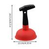 Drain Plunger Small Pipe Dredge Household Kitchen and Bathroom Sewer Cleaner Heavy Duty Plunger for Bathrooms Kitchens Tubs