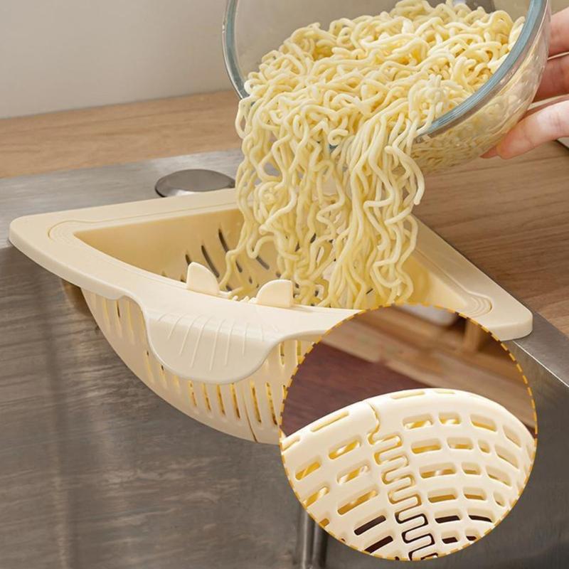 Suction Cup Press Sink Drainer Basket Automatic Dumping Strainer Basket Hanging Faucet Sponge Storage Rack
