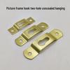 Two-Hole Invisible Hanging Hook for Frames and Murals