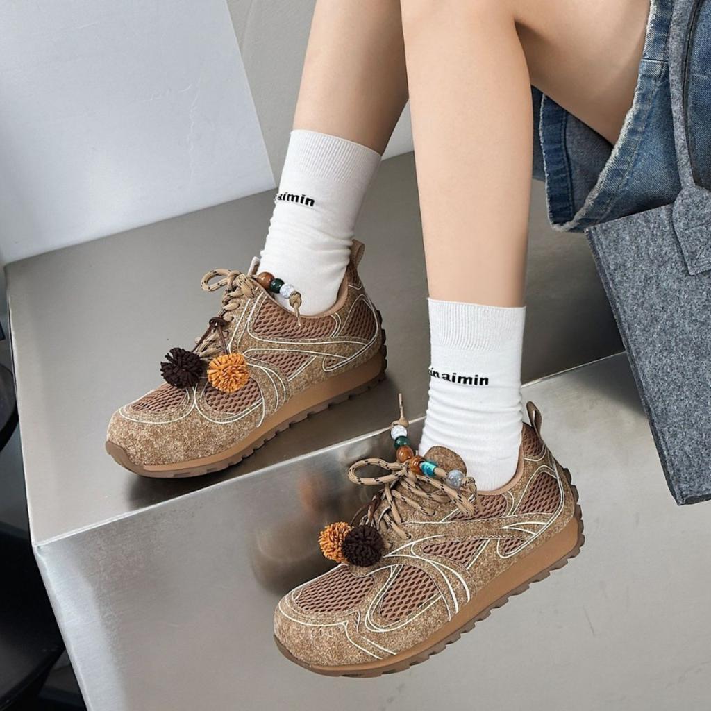 2025 new ugly cute German training shoes women's retro versatile casual sports board shoes Forrest Gump shoes outdoor mountaineering hiking shoes