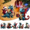 Festive Dragon Ornament Unique Christmas Tree Pendant Bag Hanging Decoration for Holiday Decor 2024 New Year Gift