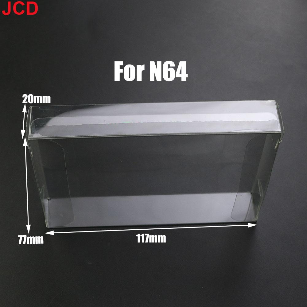 

JCD 1pcs Clear Transparent Game Cartridge Box Case CIB Games Plastic PET Protector for N64 NES SNES for GB GBA GBC NGPC Switch