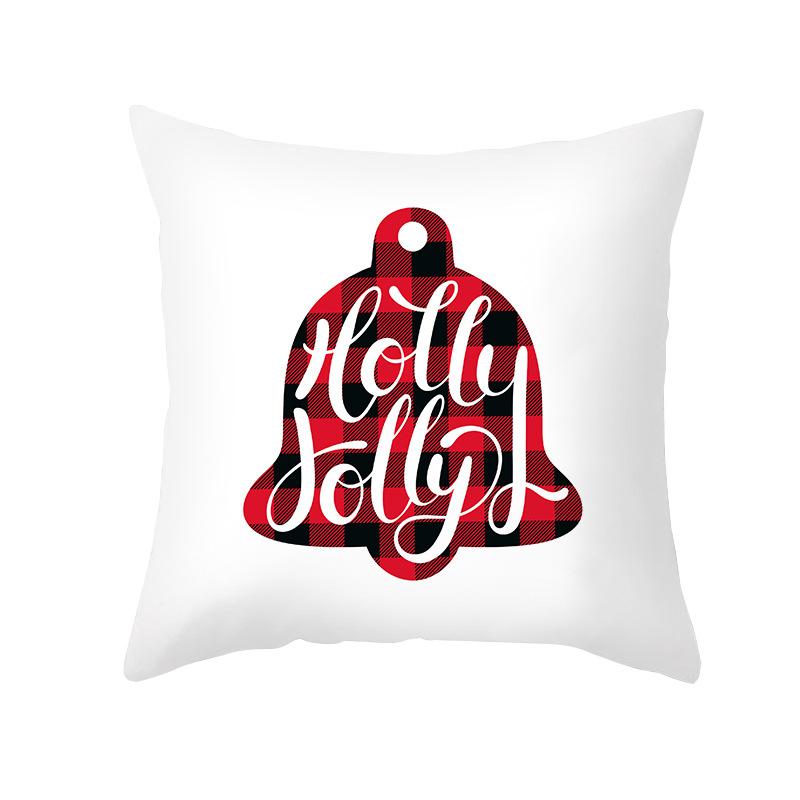 New Nordic Print Christmas Pillow Cover Cartoon Christmas Series Sofa Cushion Cover Home
