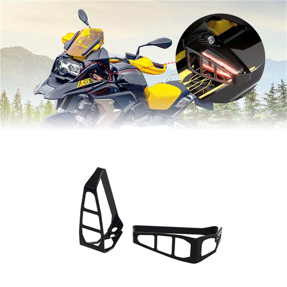 2x Front Turn Signal Light Grill Guard Cover For 19-22 BWM S1000XR F 850GS 750GS