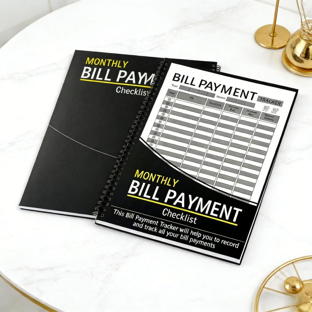 New product monthly bill payment plan book coil book financial planning notebook budget book