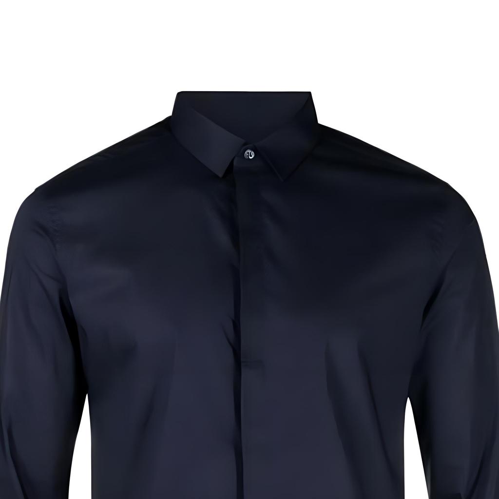 EMPORIO ARMANI Shirts Men's Blue Lapel Moderate Other 01CC20-01C68-1920
