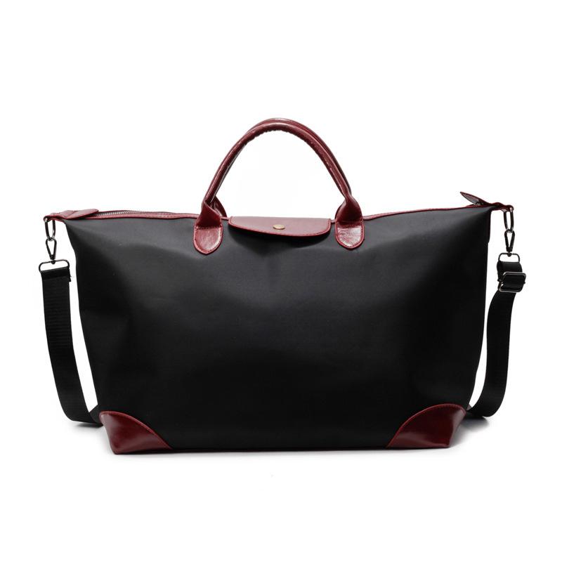 

Retro niche design simple square bag large capacity travel bag yoga exercise fitness boarding bag luggage bag чорний
