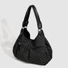 Modische Vintage Damen Schultertasche Polka-Dot-Muster Große Kapazität Tragetaschen Handtasche