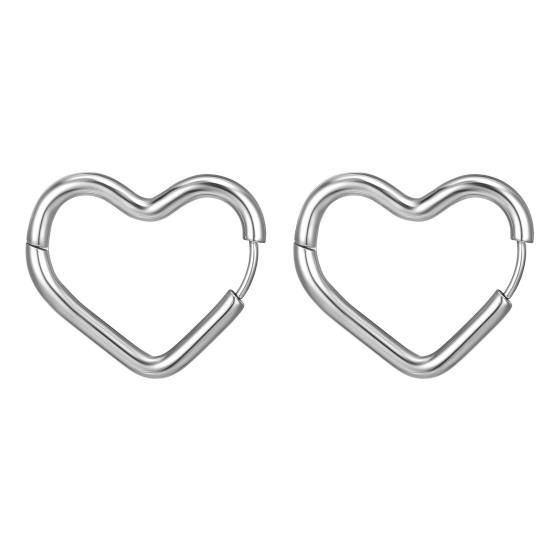 1 Pair Earrings Geometric Titanium Steel Multi-Shapes Polished Small Five Pointed Star Ladies