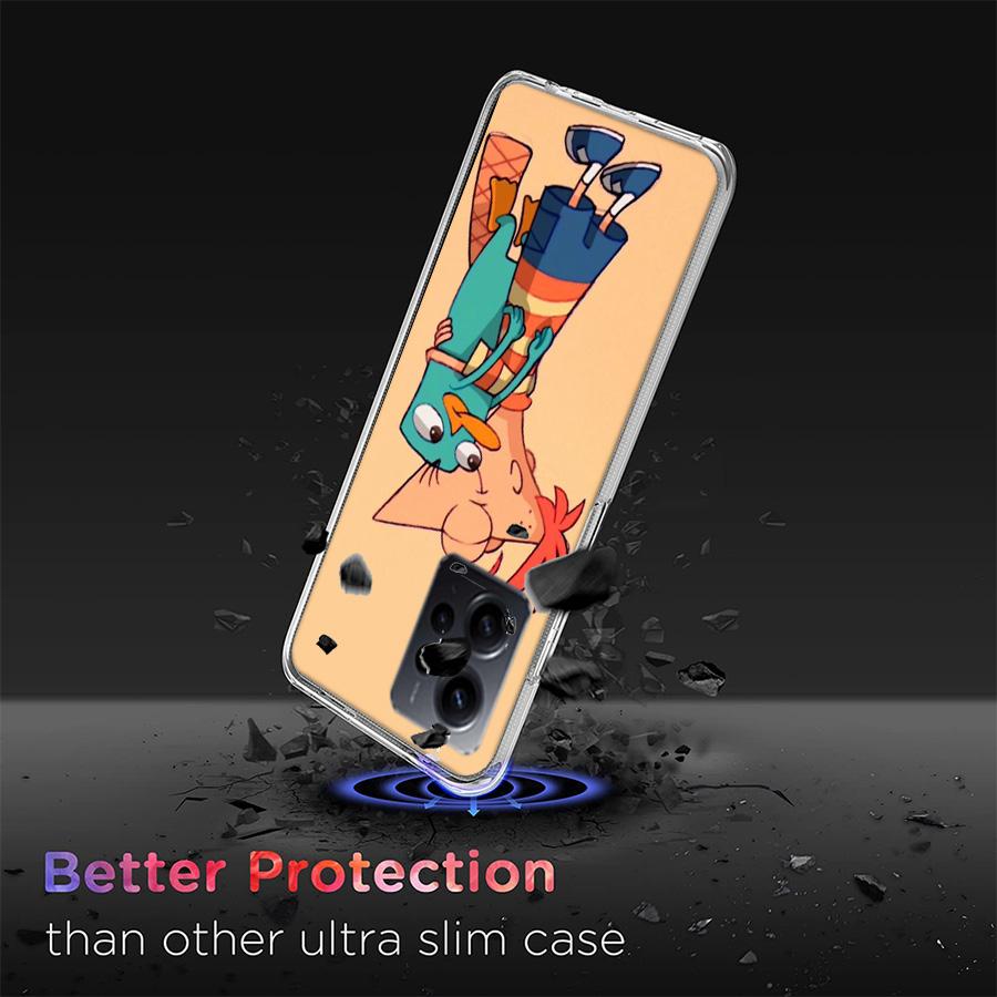 Cartoon Perry The Platypus Phone Case For Redmi 12 13C 12C 15C 9 10 10C Note 13 Pro Plus 14 15 Pro 9T 9C 9A TPU Soft Cover Clear