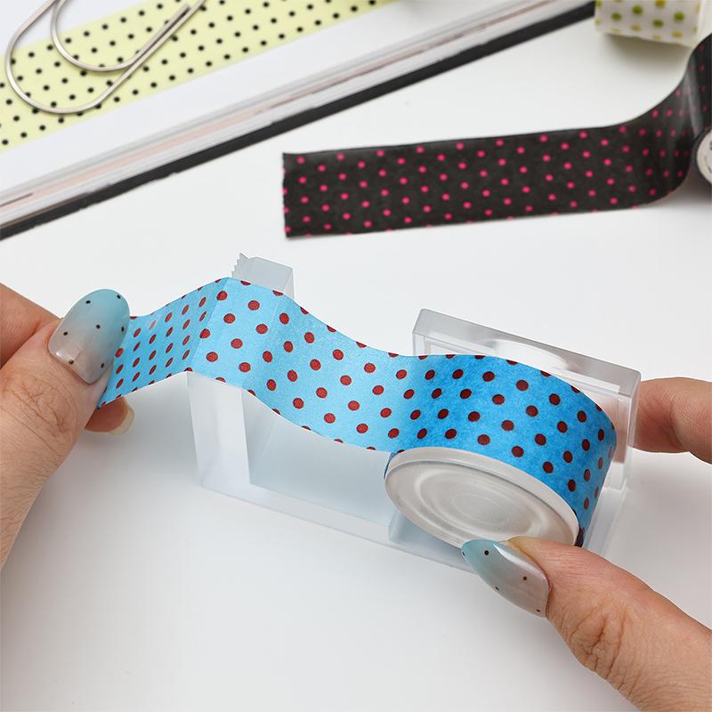 Journal GO 2cmx2m Decorative Adhesive Tape Dot Masking Washi Tape Scrapbooking Collage Junk Journal Card Craft Making Stickers