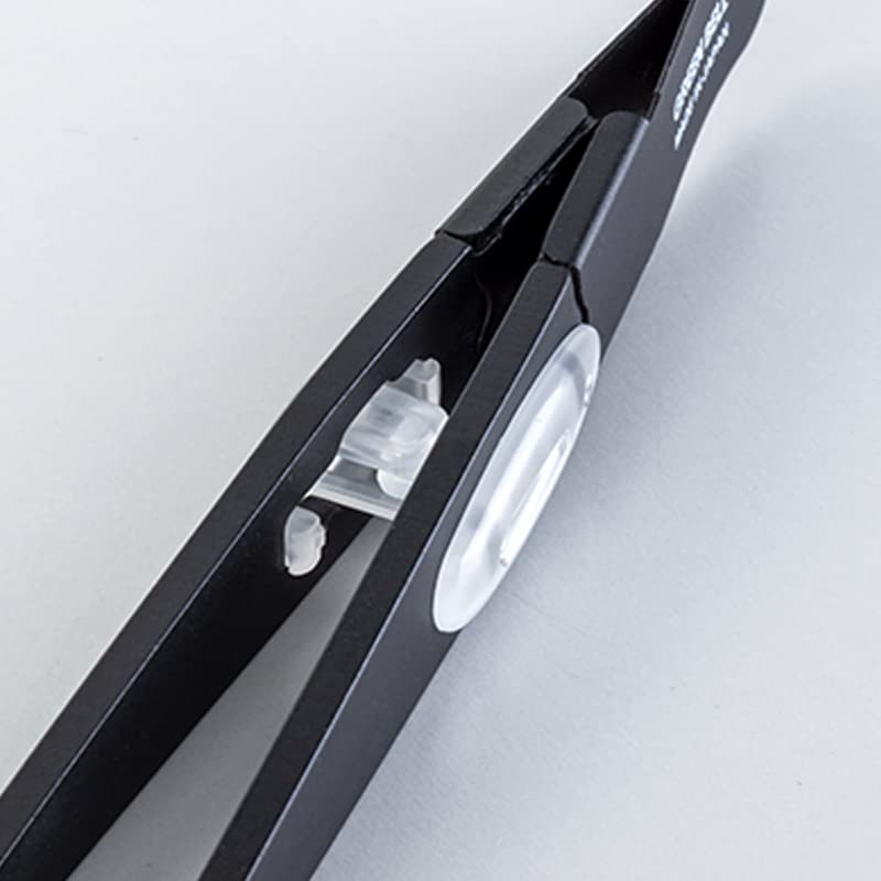 GREEN BELL Pensetă Takumi Precision Negru - Prindere sigură, anti-alunecare, vârf rotunjit