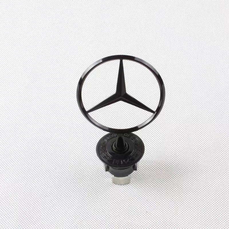 2025 Heiß Für Benz 1 Stück 44mm 3D Metall Blau Chrom Stern Haube Motorhaube Logo Emblem Abzeichen für Mercedes Benz W202 W203 W204 W208 W210 W