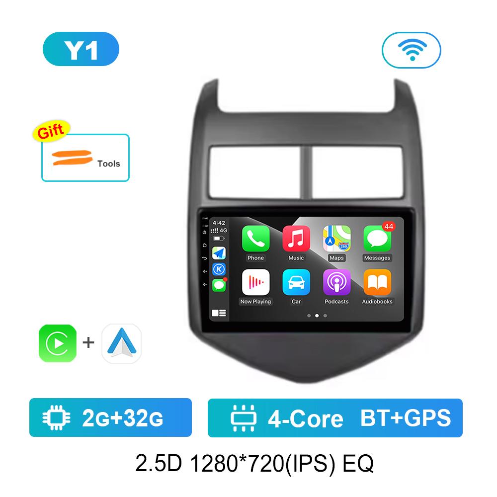 

для Chevrolet Aveo 2 Sonic T300 Автомобильный радиоприемник Мультимедийный проигрыватель Android Система Carplay WiFi Навигация GPS 4G Сенсорный экран Bluetooth