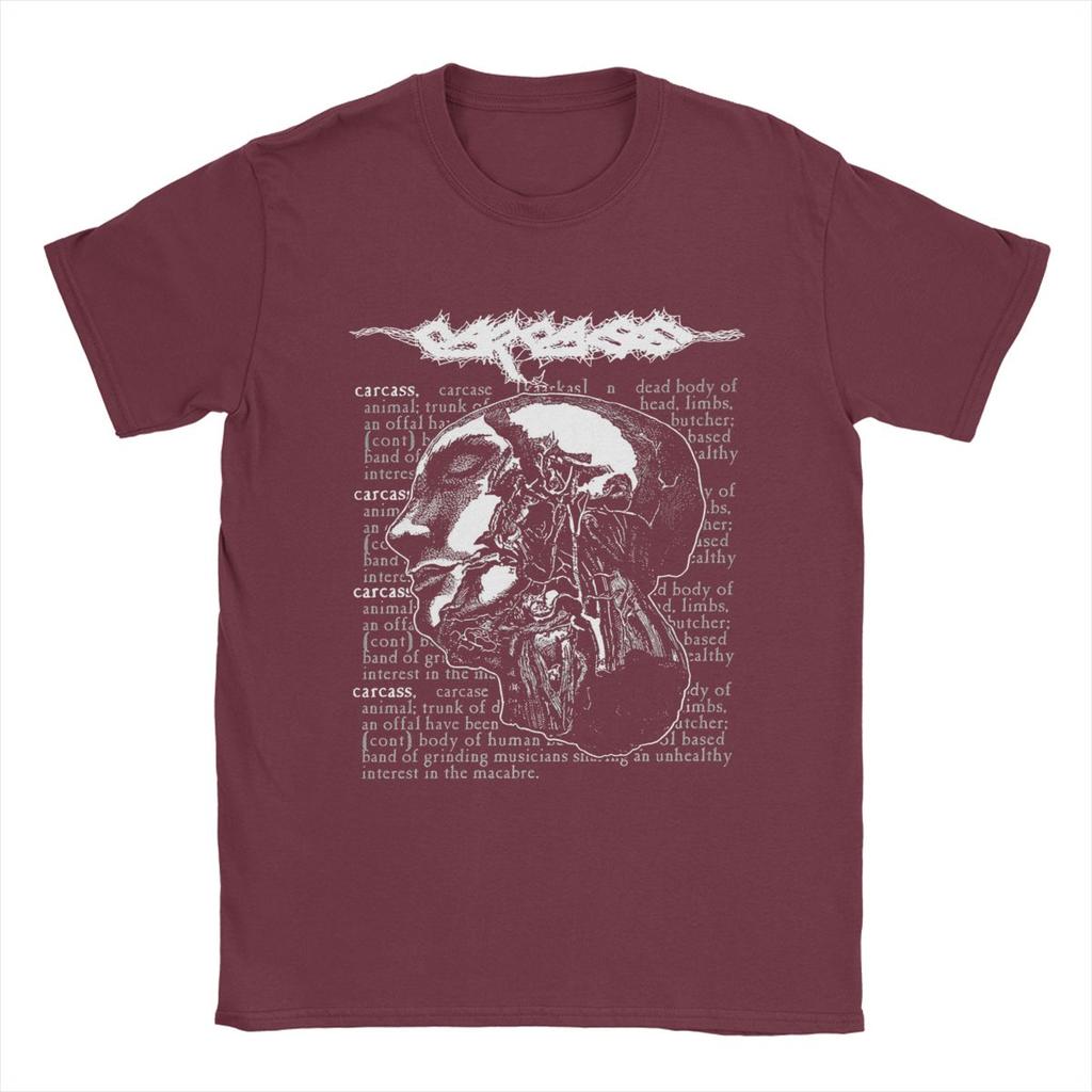 Men's T-Shirts Carcass Novelty 100% Cotton Tee Shirt Short Sleeve T Shirt Crewneck Tops Gift Idea