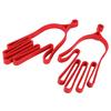2pcs Red Durable Plastic Golf Gloves Stretcher Golf Gloves Hanger For Outdoor Sports
