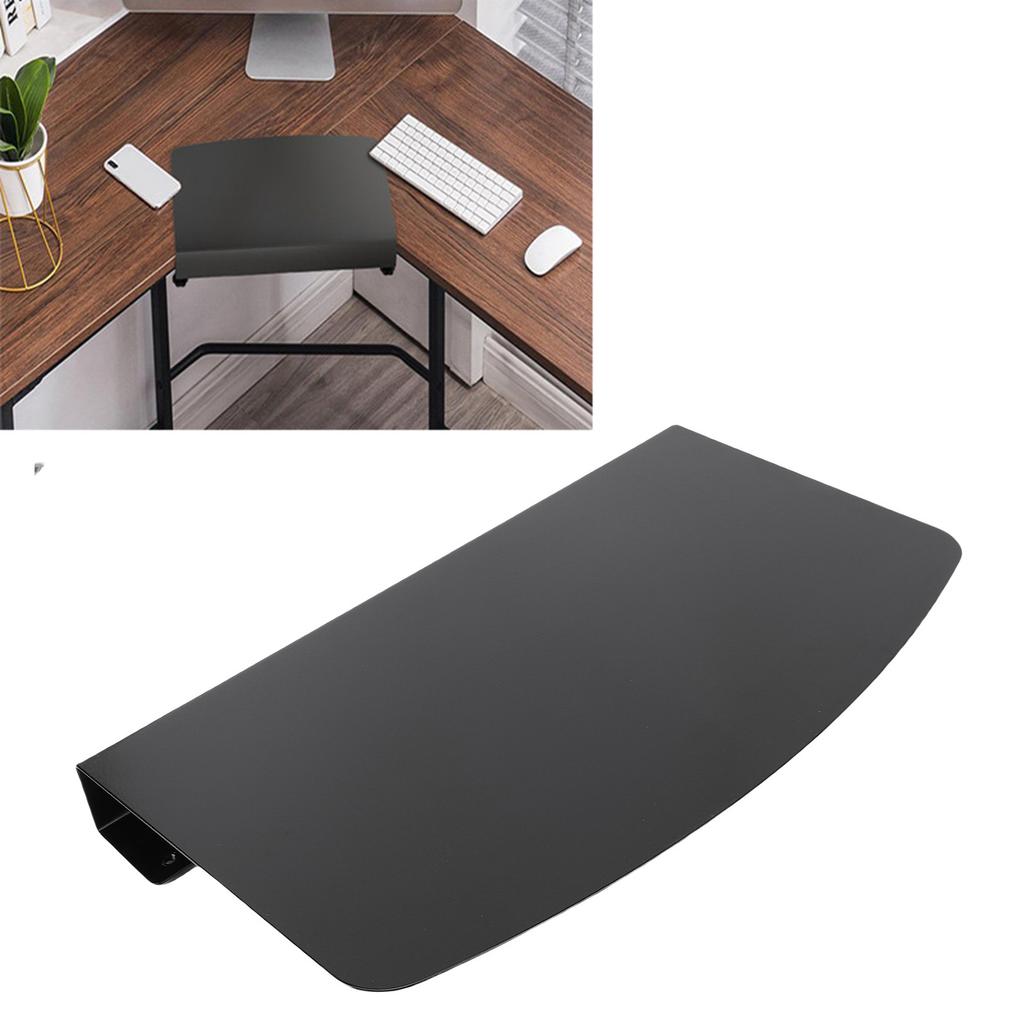 17 Inch Angled Desk Connector, Stainless Steel Clamp On L-Shaped Desk Connector   for   Mounting Under Trays